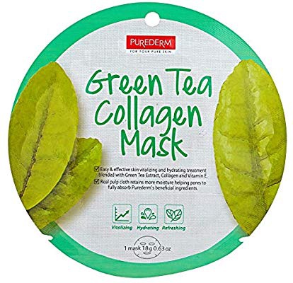 PUREDERM Green Tea Collagen Mask