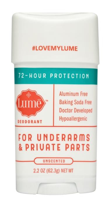 Lumē Unscented Deodorant Stick