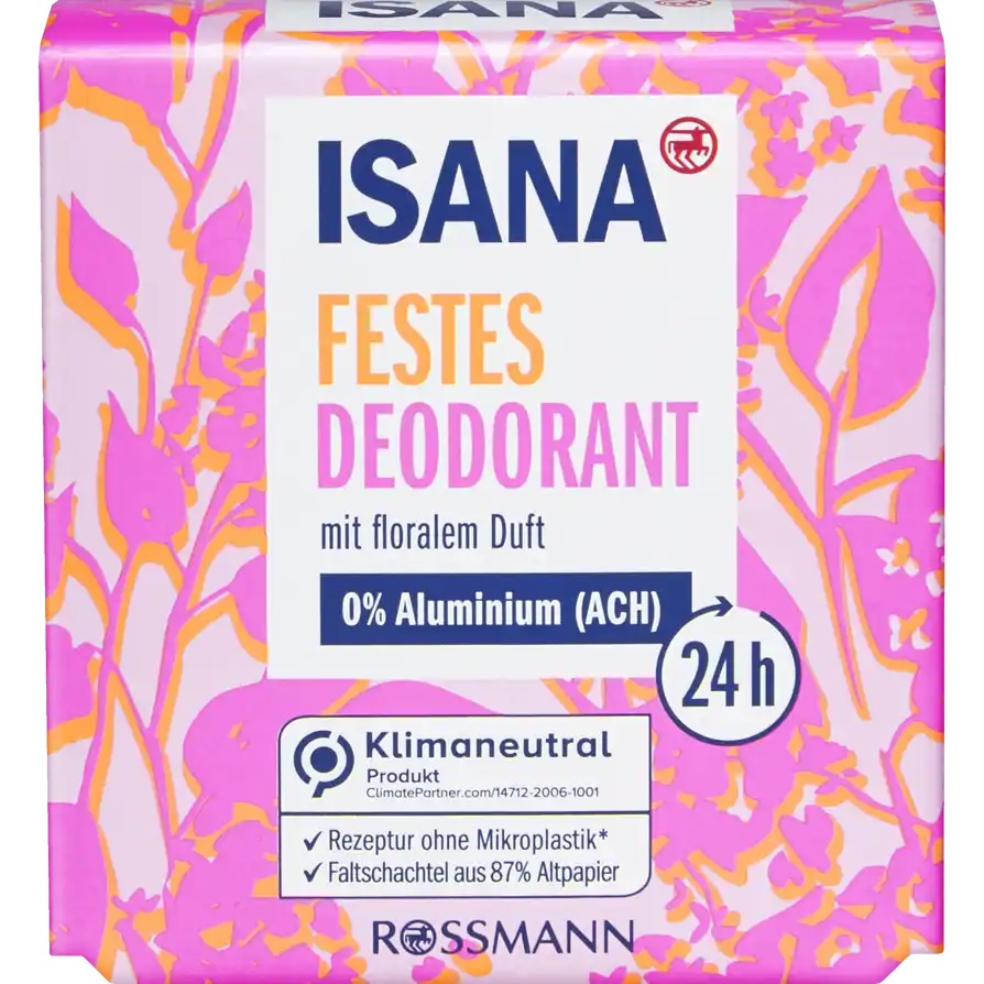 Isana Festes Deodorant Mit Floralem Duft