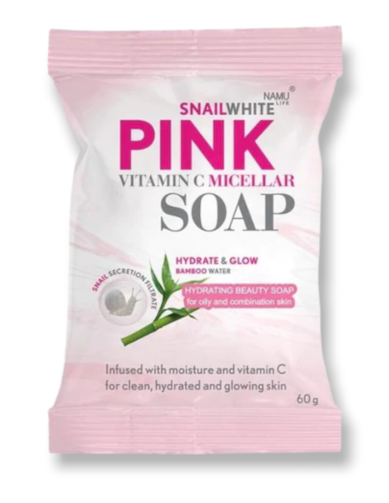 SNAILWHITE Pink Vitamin C Micellar Soap