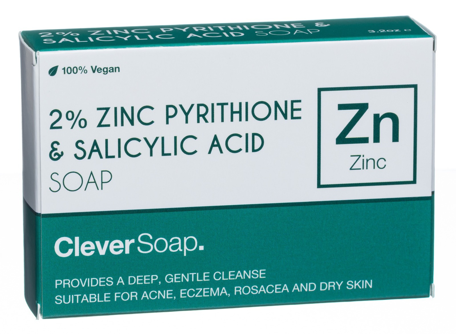 Clever Soap 2% Zinc Pyrithione & Salicylic Acid Soap Bar