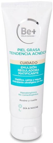 Be+ Emulsión Reguladora Matificante Piel Grasa Tendencia Acnéica