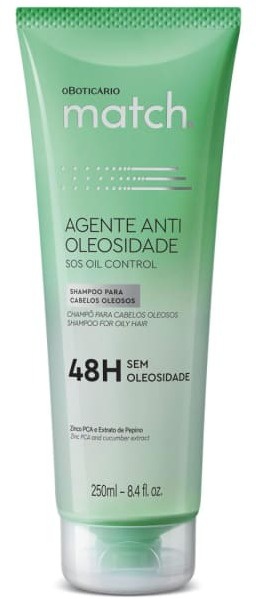 O Boticário Match Shampoo Agente Antioleosidade