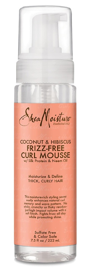 SheaMoisture Curl Mousse For Frizz Control Coconut And Hibiscus With Shea Butter