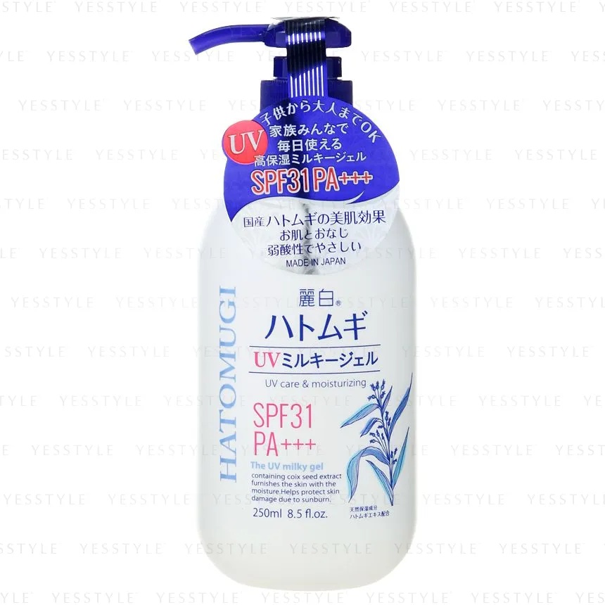 Kumano Cosme Reihaku Hatomugi Uv Milky Gel Spf 31 Pa+++