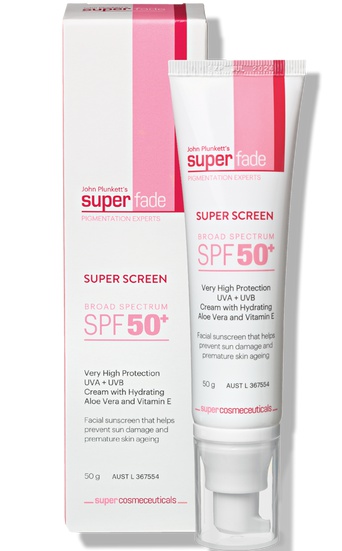Plunkett Pharmaceuticals Superfade Super Screen SPF 50+