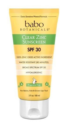 Babo Botanicals Clear Zinc Sunscreen Lotion Spf 30 Fragrance Free