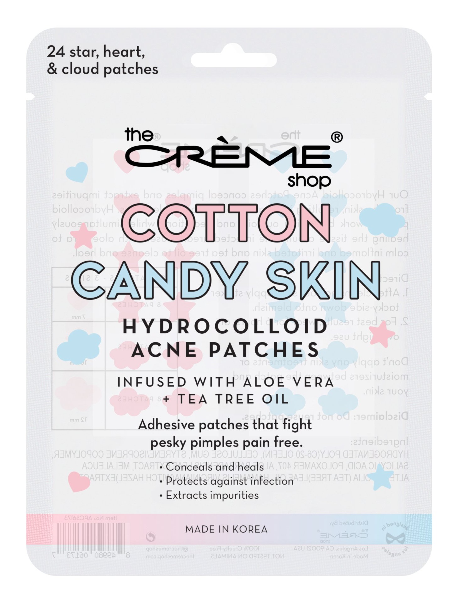 The Creme Shop Cotton Candy Skin Hydrocolloid Acne Patches