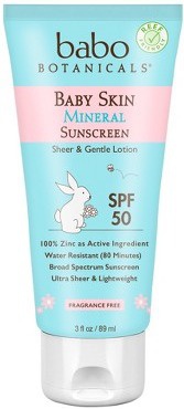 Babo Botanicals Baby Skin Mineral Sunscreen - Spf 50