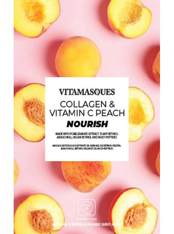 Vitamasques Collagen & Vitamin C Peach Masks