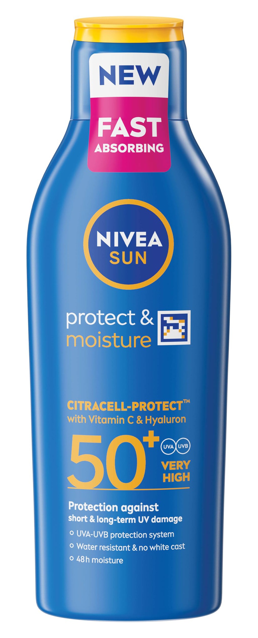 Nivea Sun Protect & Moisture Lotion SPF50+ With Citracell-protect(tm) With Vitamin C & Hyaluron