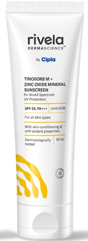 Rivela Dermascience Tinosorb M + Zinc Oxide Mineral Sunscreen