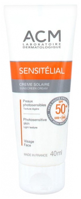 ACM laboratoire dermatologique Sensitélial Sunscreen Cream- SPF 50+