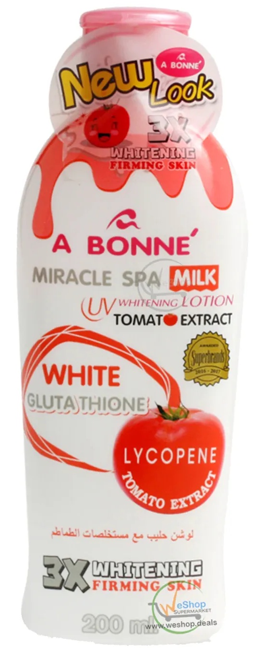 A BONNÉ Miracle Spa Milk UV Whitening Lotion Nano White Glutathione Kojic