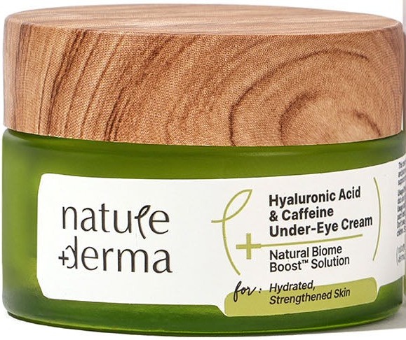 Nature Derma Hyaluronic Acid & Caffeine Under Eye Cream With Natural Biome Boost Solution