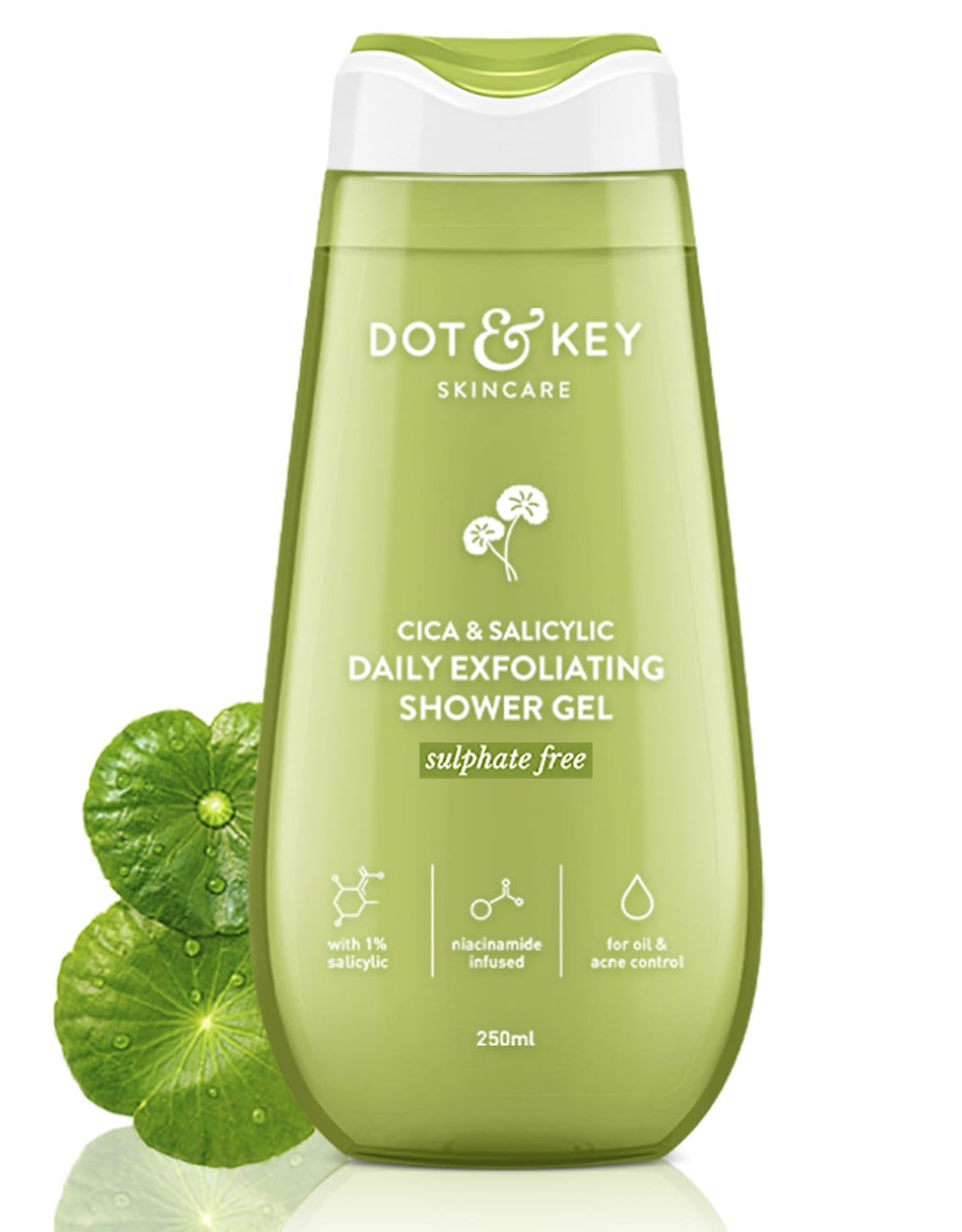 Dot & Key Dot And Key Cica Salicylic Exfoliating Shower Gel Body Wash