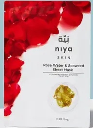 Niya skin Rose Water And Seaweed Sheet Mask