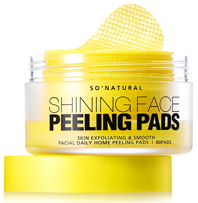 SO'NATURAL Shining Face Peeling Pads