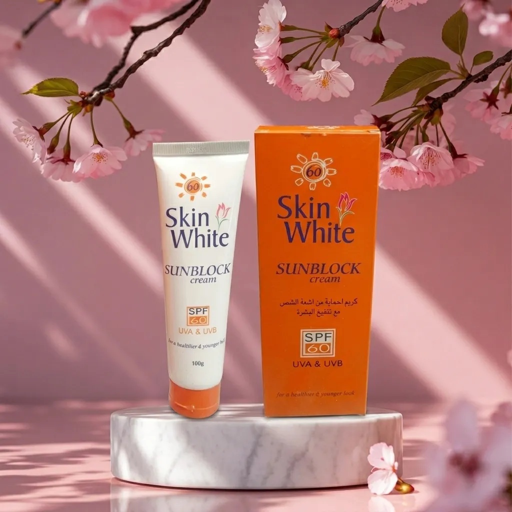 Skin White Sunblock Cream SPF 60 UVA&UVB