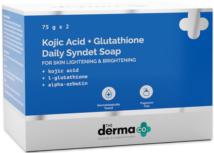 The derma CO . Kojic Acid + Glutathione Daily Syndet Soap