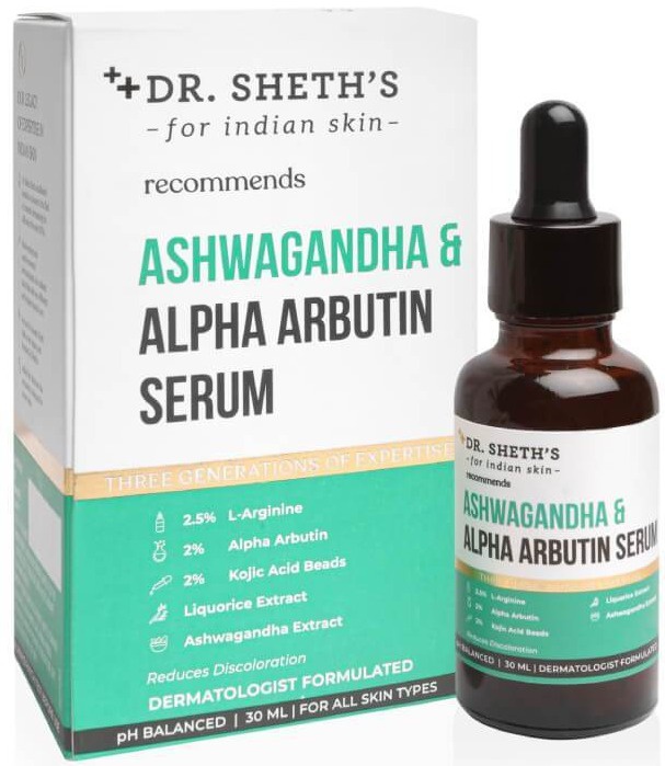 Dr. Sheth's Ashwagandha & Alpha Arbutin Serum
