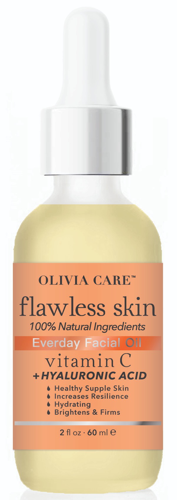 Olivia Care Flawless Skin Vitamin C + Hyaluronic Acid Everyday Facial Oil