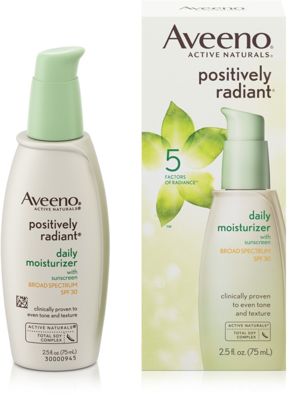 aveeno positively radiant sheer daily moisturizer with spf 30