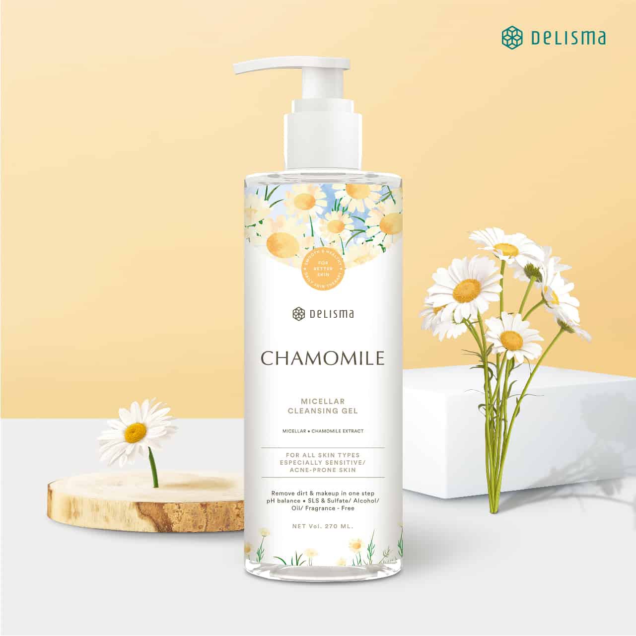 Delisma Chamomile Micellar Cleansing Gel