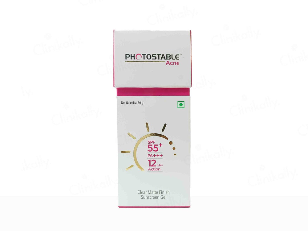 Sun Pharma Photostable Acne Sunscreen Gel SPF 55+ Pa+++