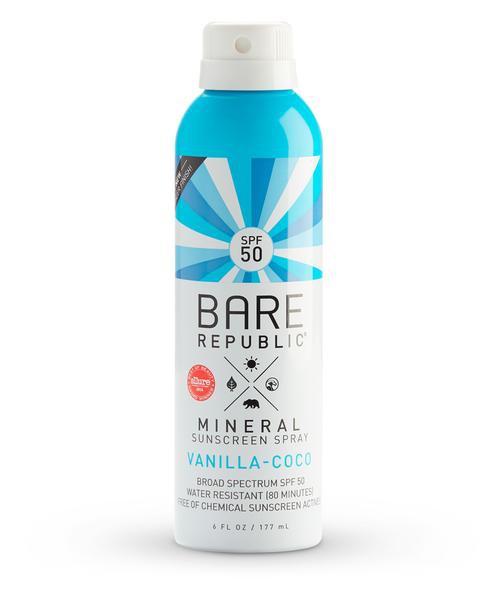 Bare Republic Mineral Sunscreen Spray Vanilla-Coco