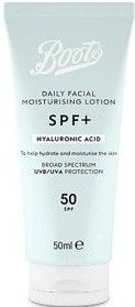 Boots SPF+ Hyaluronic Acid Moisturising Lotion SPF50