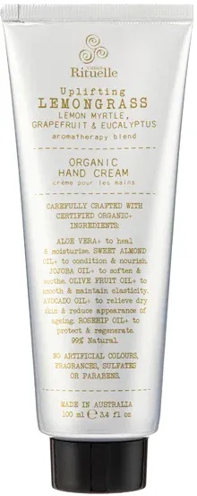 Urban Rituelle Uplifting Lemongrass Organic Hand Cream