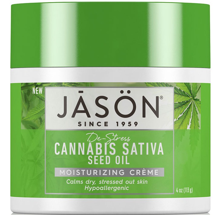 Jason De-Stress Cannabis Sativa Seed Oil Moisturizing Crème