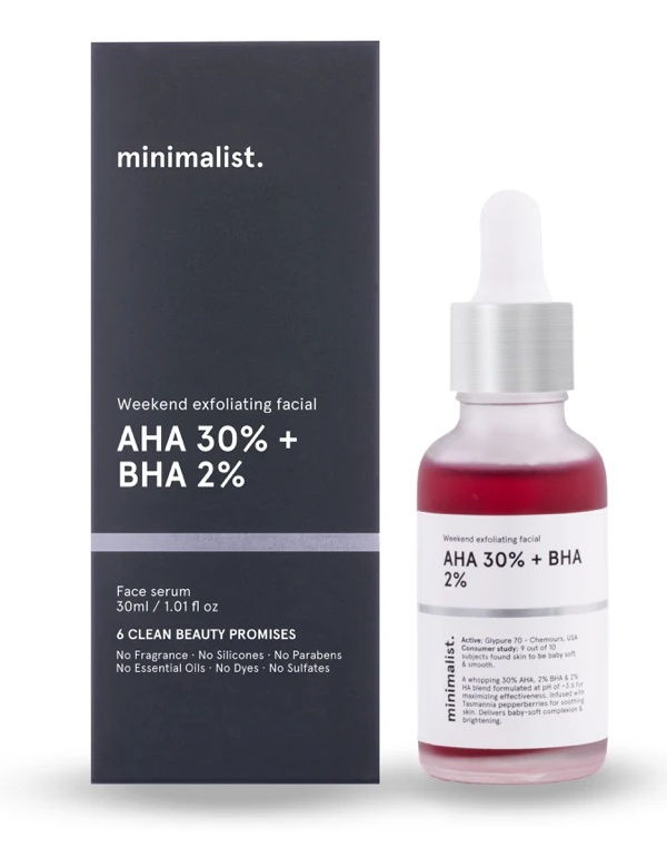 minimalist Weekend Exfoliating AHA 30% + BHA 2%