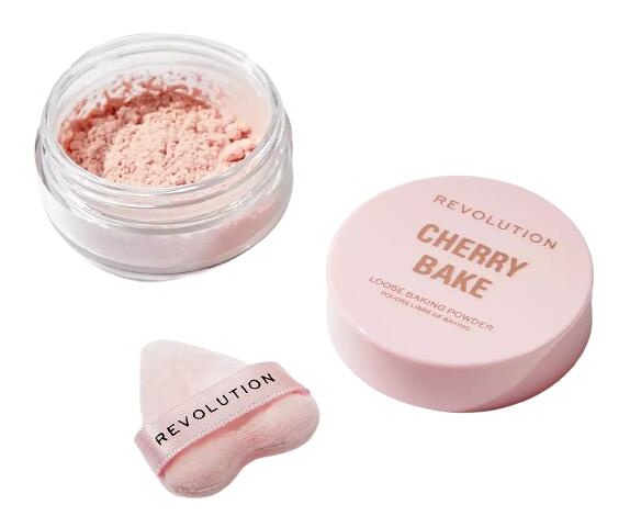 Revolution Y2k Cherry Bake Loose Powder & Puff