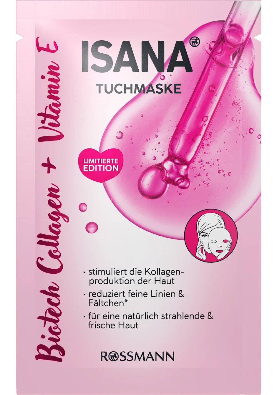 Isana Tuchmaske Biotech Collagen + Vitamin E