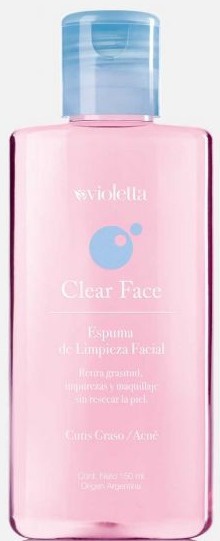 Violetta Clear Face Espuma De Limpieza Facial