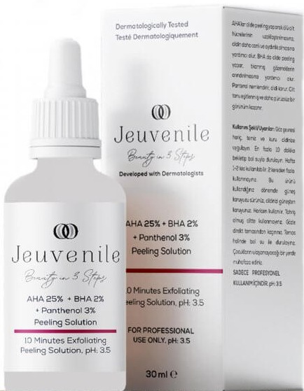 Jeuvenile AHA %25 + BHA %2 + Panthenol %3 Peeling Maske Serum