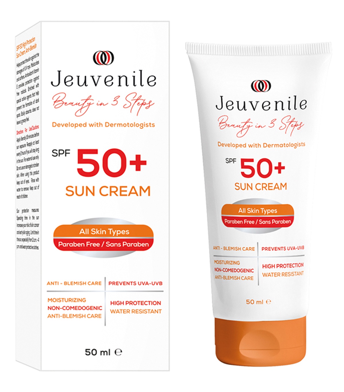 Jeuvenile Spf 50+ Anti Blemish High Protection Sun Cream