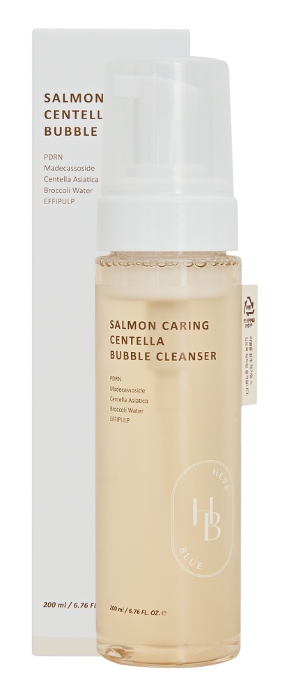 Heveblue Salmon Caring Centella Bubble Cleanser