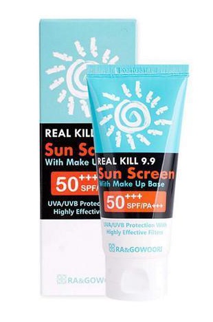 Real Kill 9.9 Sunscreen with Make Up Base SPF 50/PA+++ Ra & Gowoori
