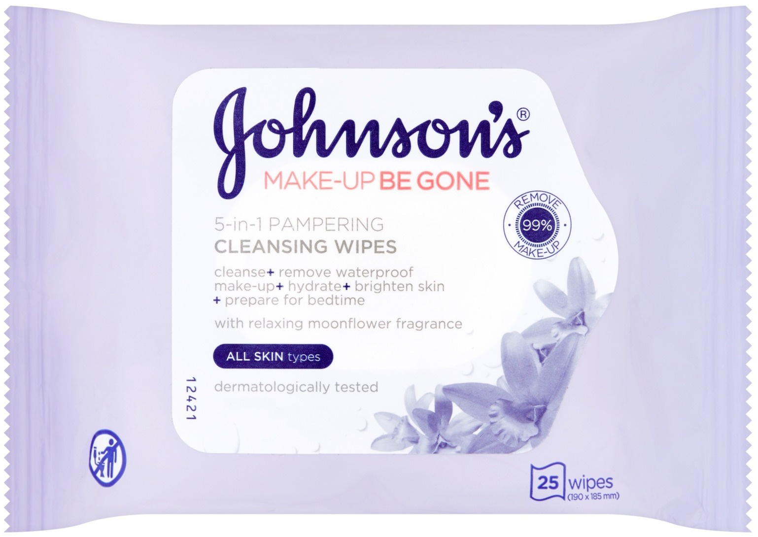 Johnson's Make-up Be Gone 5-in1 Pampering Cleansing Wipes
