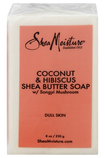 Shea Moisture Coconut And Hibiscus Shea Butter Soap W/ Songyi Mushroom