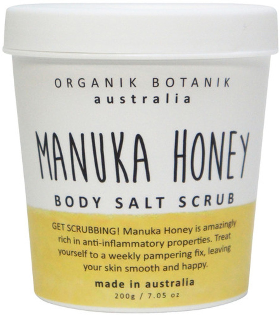 Organik botanik Manuka Honey Body Salt Scrub