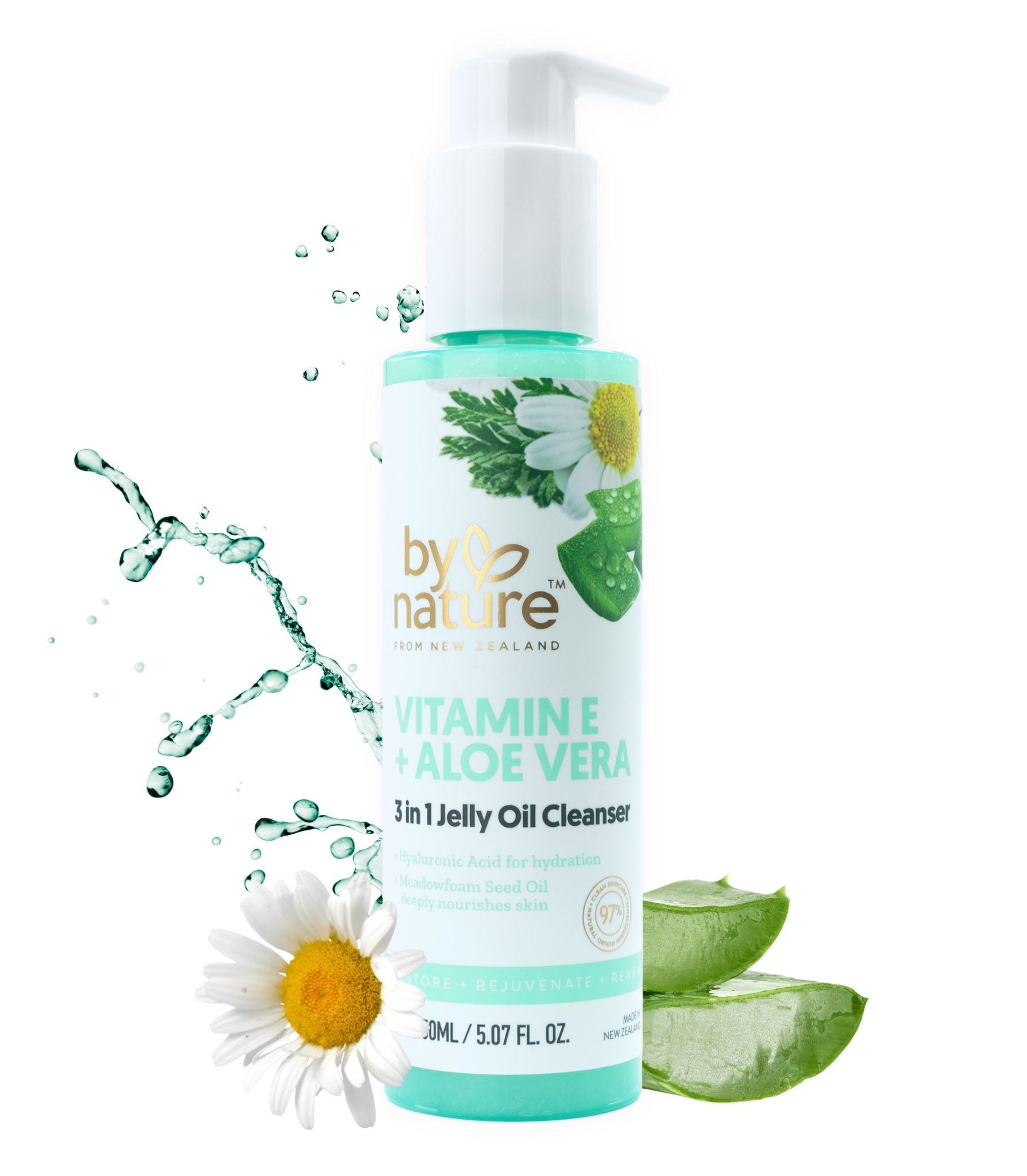 By Nature Vitamin E + Aloe Vera 3 In 1 Jelly Oil Cleanser