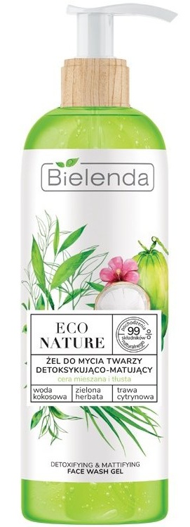 Bielenda Eco Nature Coconut Water + Green Tea + Lemon Grass Face Wash Gel