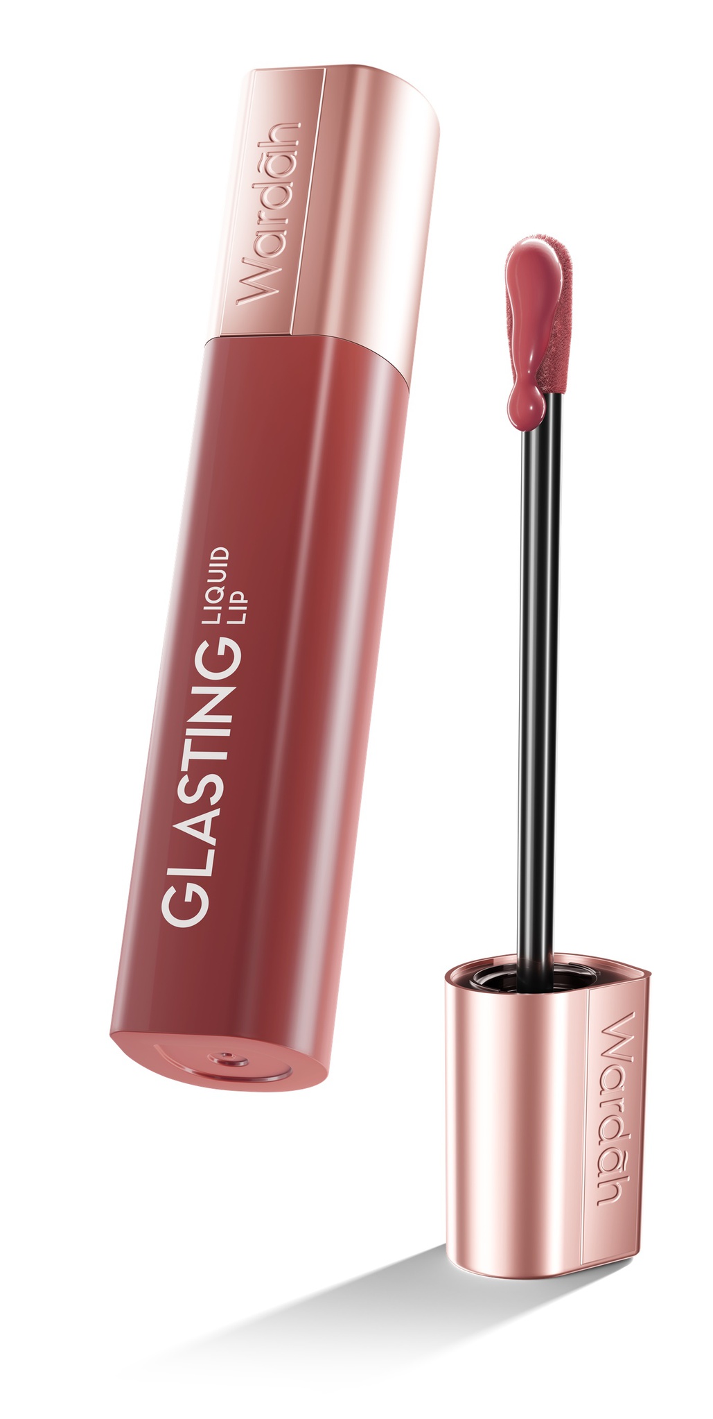 Wardah Glasting Lip Liquid 04 Rosewood Radiance