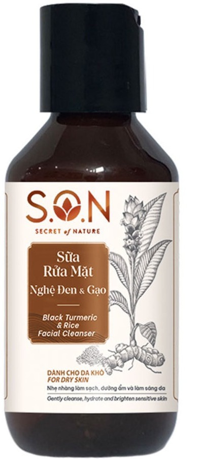 S.O.N Black Turmeric & Rice Facial Cleanser