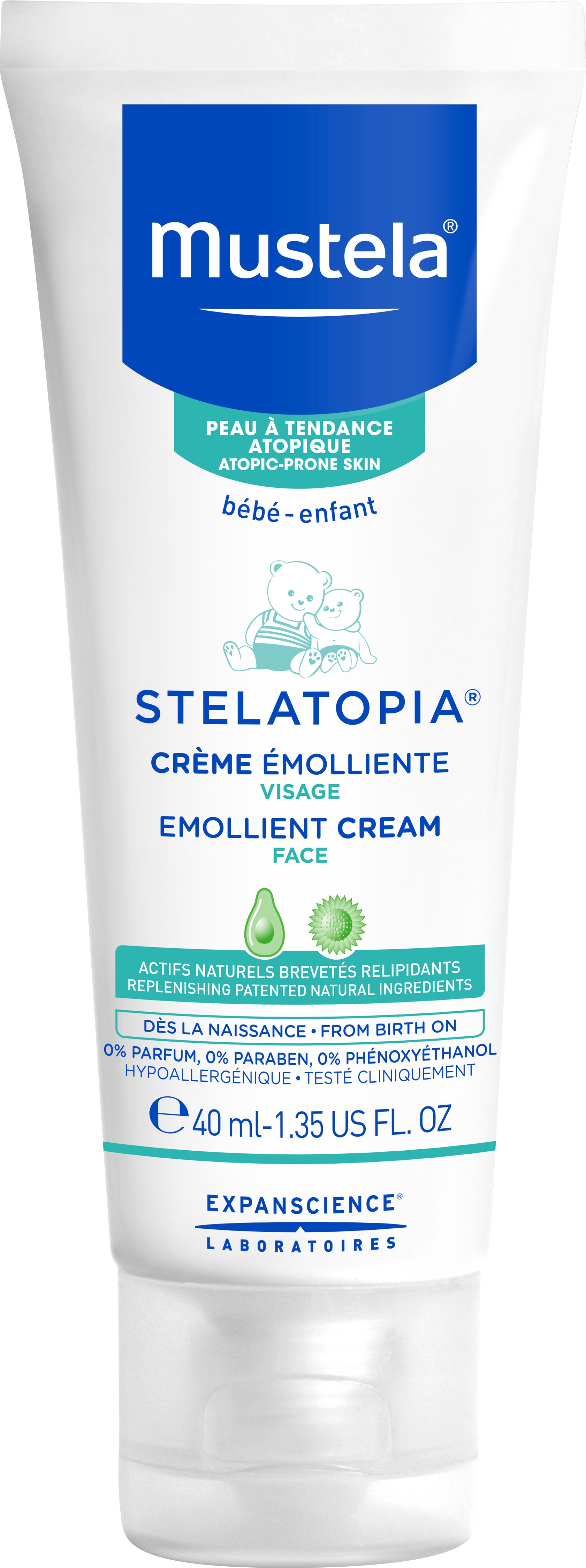 Mustela Stelatopia Emollient Face Cream