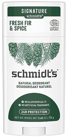 Schmidt's Aluminum Free Natural Deodorant For Women And Men, Fresh Fir & Spice